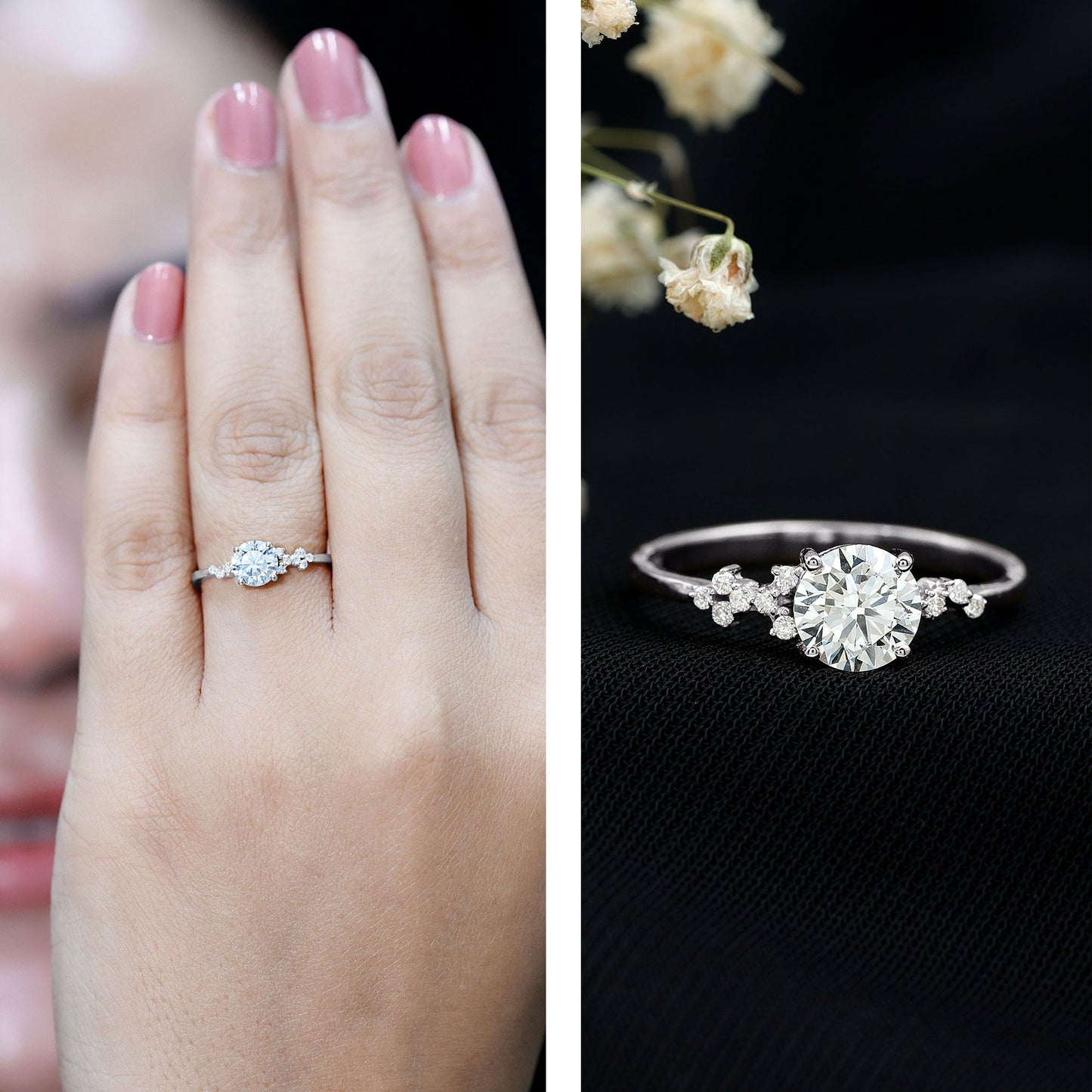 0.9 Carat Lab Grown Diamond Solitaire Engagement Ring