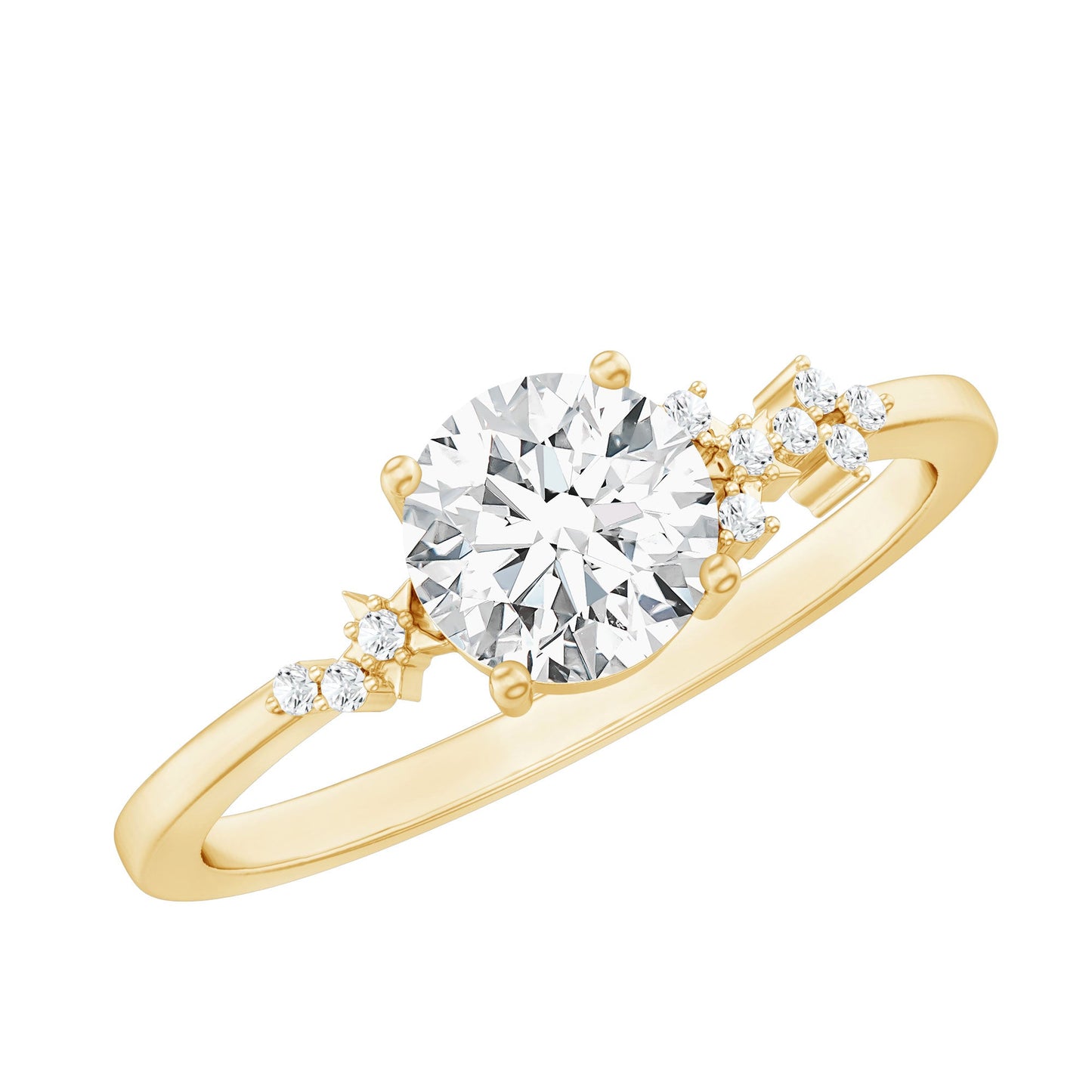 0.9 Carat Lab Grown Diamond Solitaire Engagement Ring