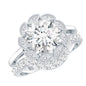 Lab Grown Diamond Vintage Inspired Engagement Ring with Wedding Band