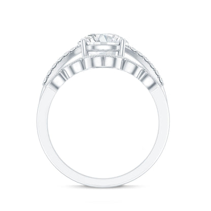 Certified Lab Grown Diamond Engagement Ring With Ring Guard