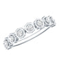 Certified Lab Grown Diamond Half Eternity Anniversary Ring