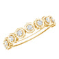 Certified Lab Grown Diamond Half Eternity Anniversary Ring
