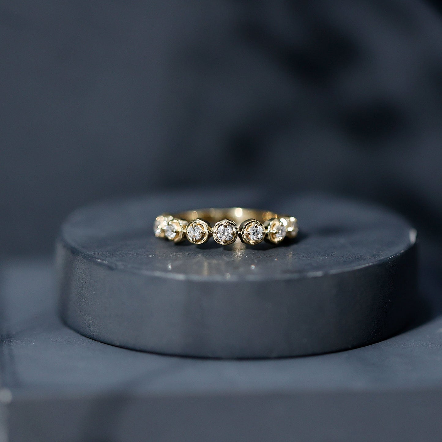 Certified Lab Grown Diamond Half Eternity Anniversary Ring