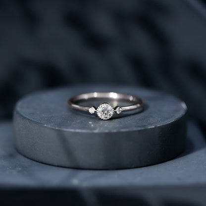 Certified Lab Grown Diamond Solitaire Promise Ring