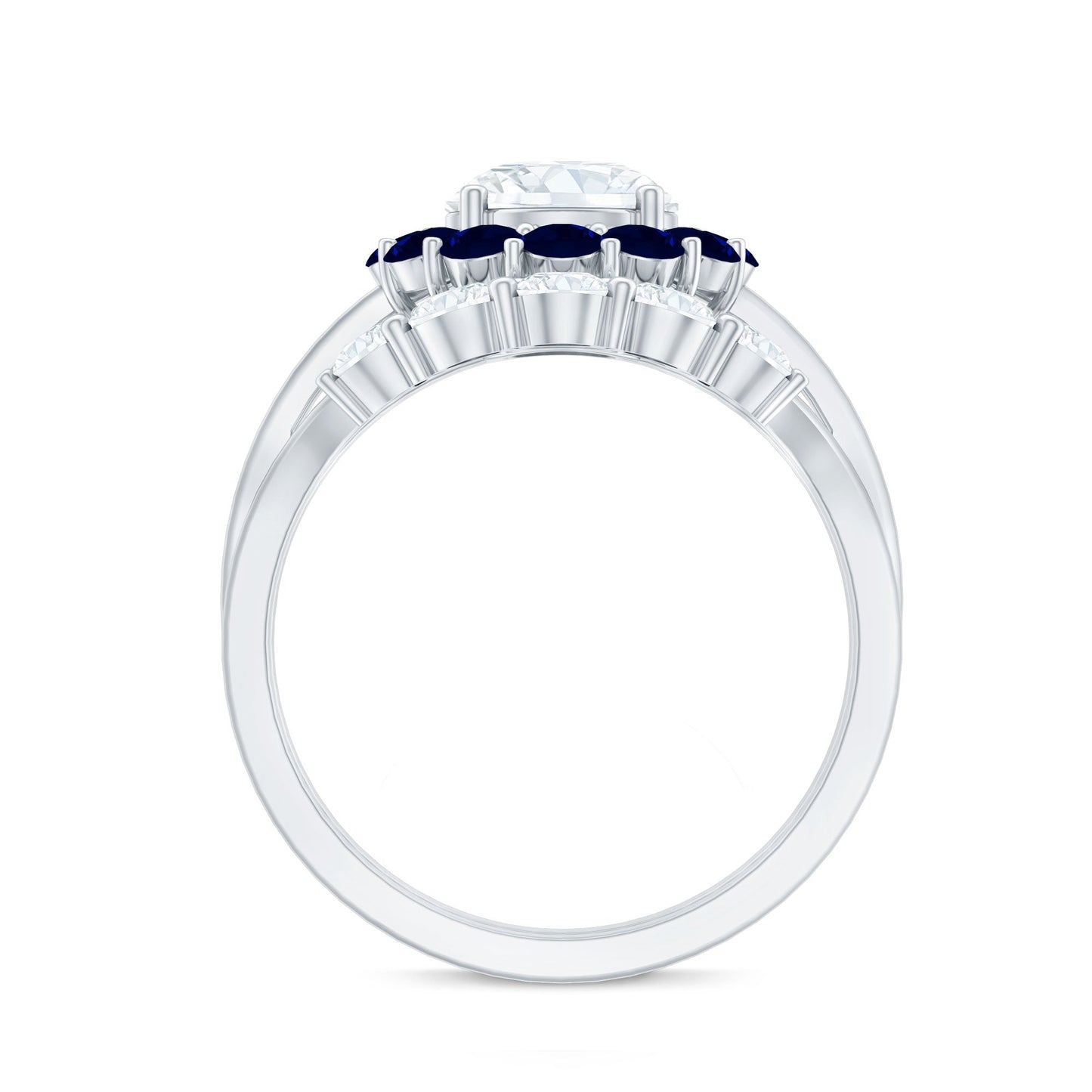 Certified 1.2 Carat Lab Grown Diamond Engagement Ring with Enhancer