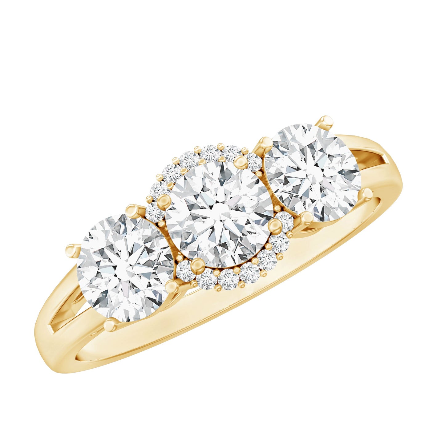 Certified Lab Grown Diamond Past Present Future Engagement Ring