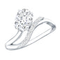 Certified 1.2 Carat Lab Grown Diamond Oval Engagement Ring For Women