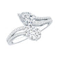 Certified Lab Grown Diamond Toi Et Moi Engagement Ring
