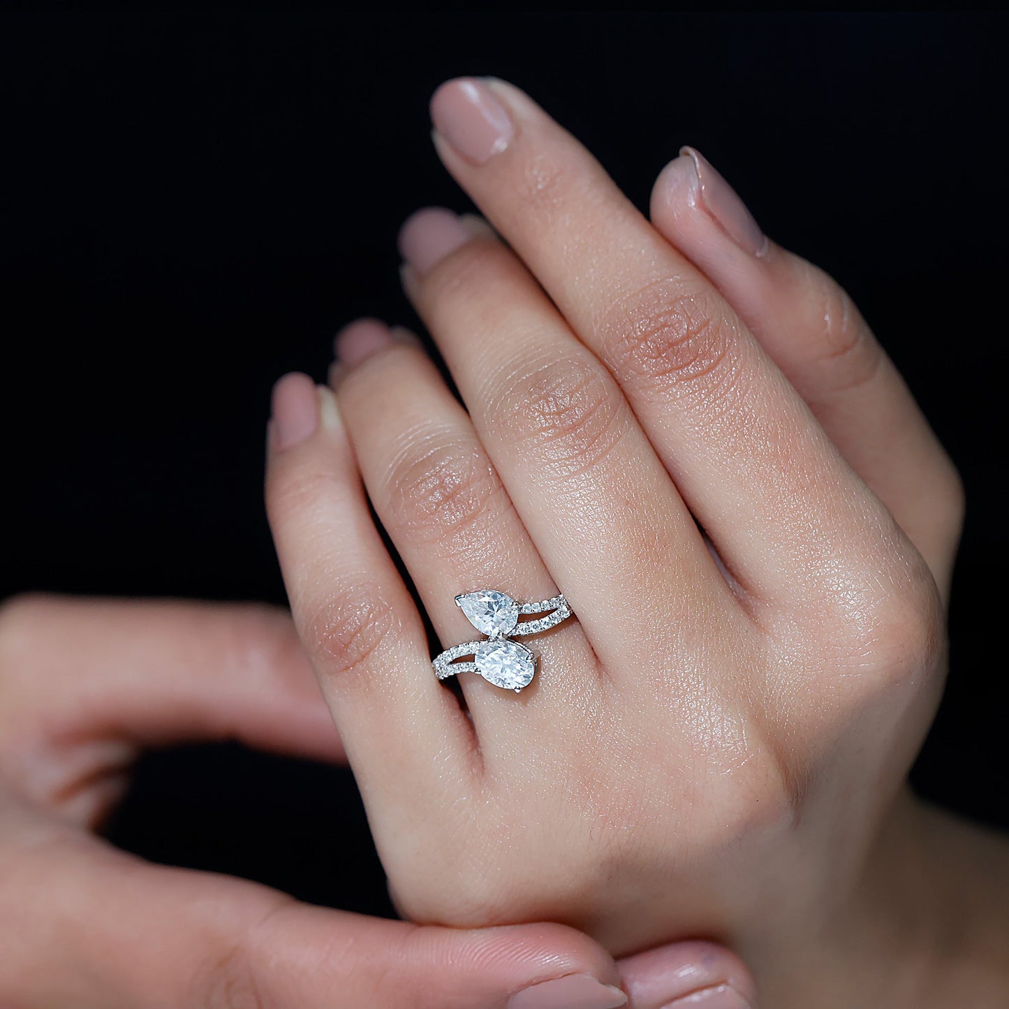 Certified Lab Grown Diamond Toi Et Moi Engagement Ring