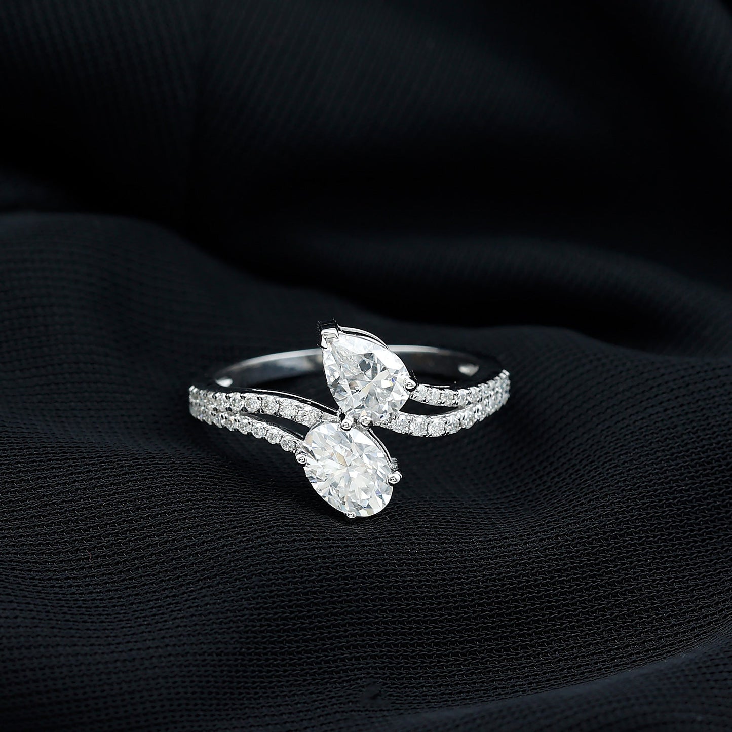 Certified Lab Grown Diamond Toi Et Moi Engagement Ring