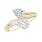 Certified Lab Grown Diamond Toi Et Moi Engagement Ring