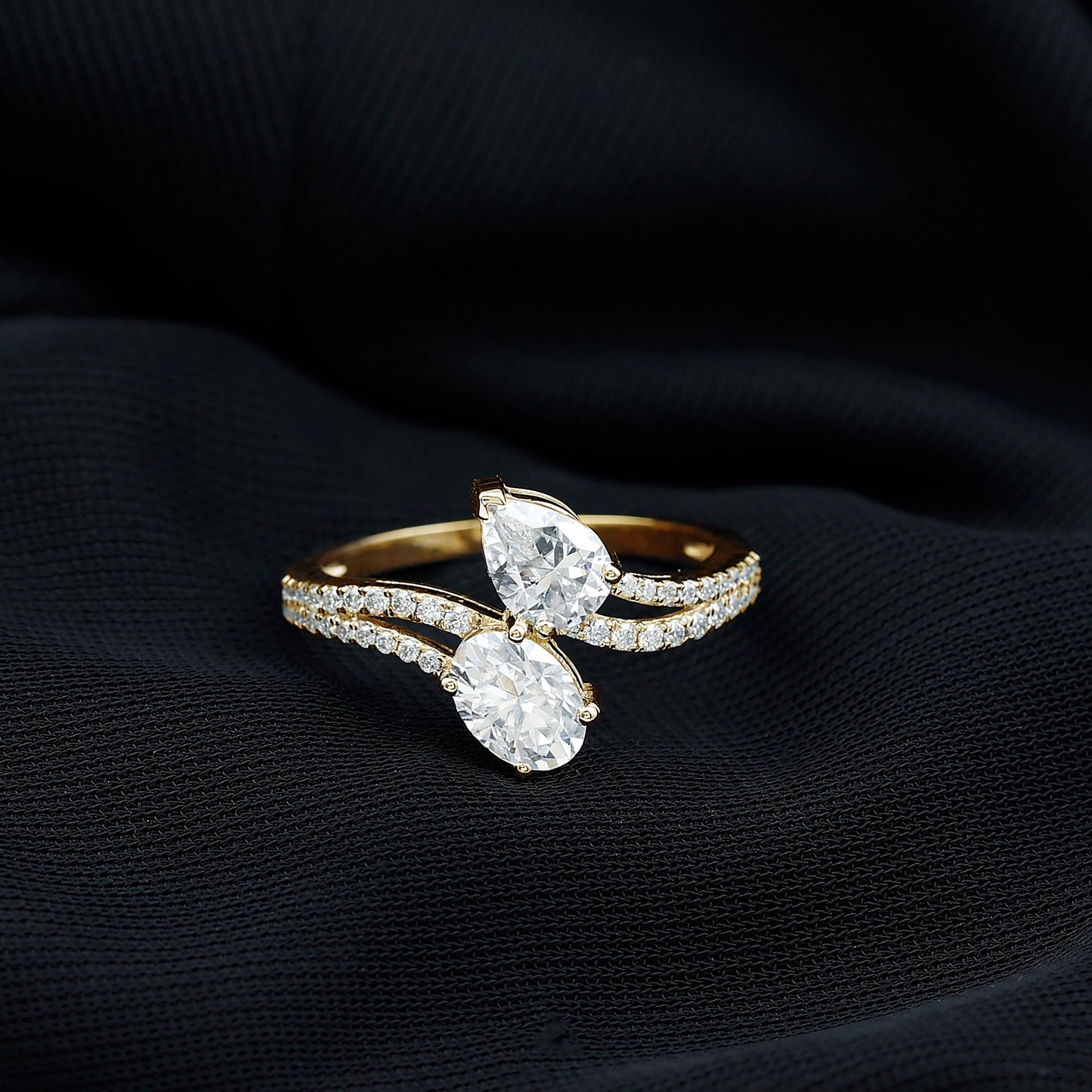 Certified Lab Grown Diamond Toi Et Moi Engagement Ring