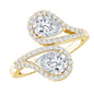 Certified Lab Diamond Toi Et Moi Designer Engagement Ring