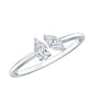 Certified Lab Grown Diamond Two Stone Promise Ring