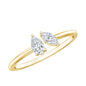 Certified Lab Grown Diamond Two Stone Promise Ring