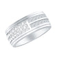 Certified Lab Grown Diamond Wide Wedding Band Ring