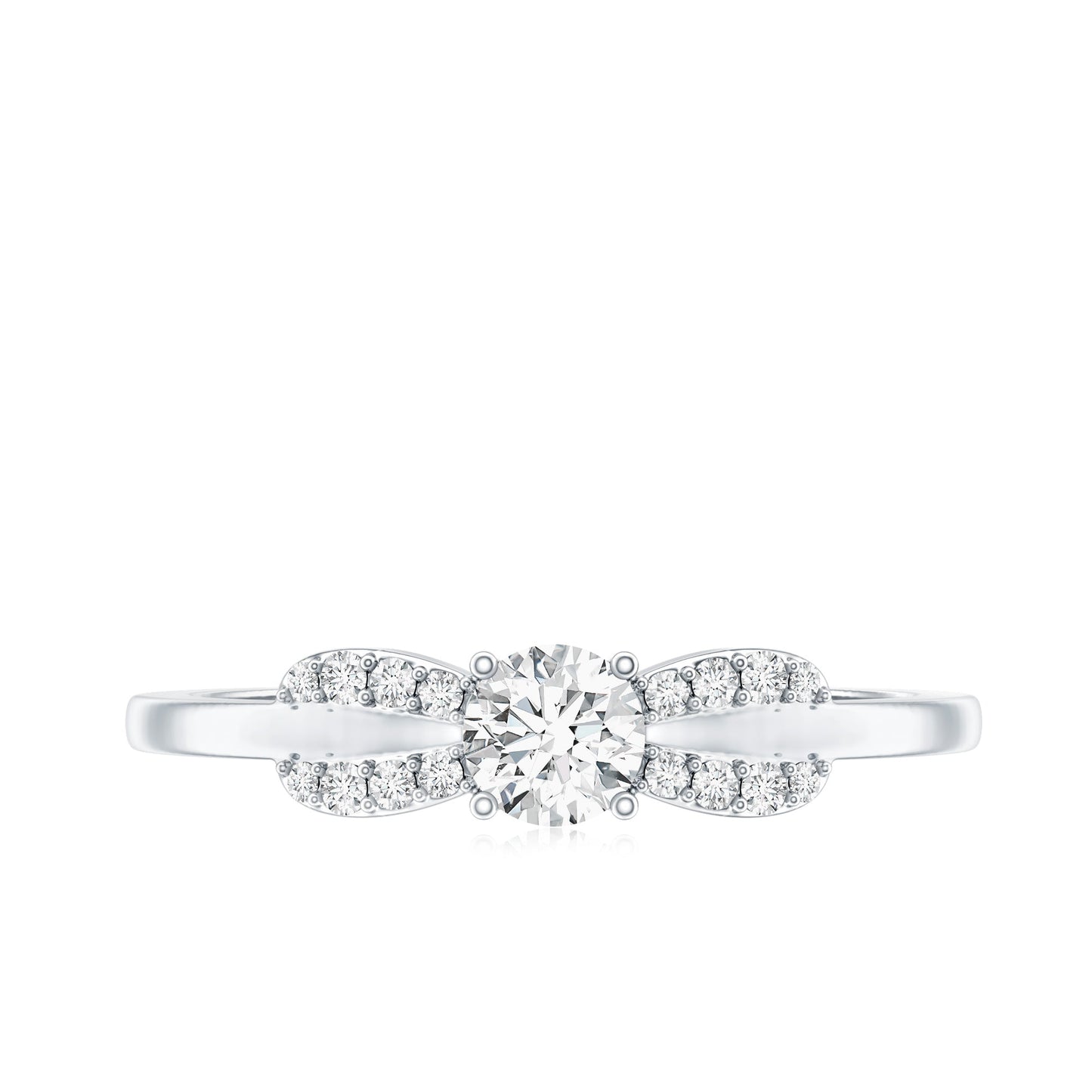 Certified Lab Grown Diamond Minimalist Promise Ring For Women