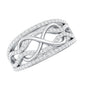 Certified Lab Grown Diamond Infinity Wedding Band Ring