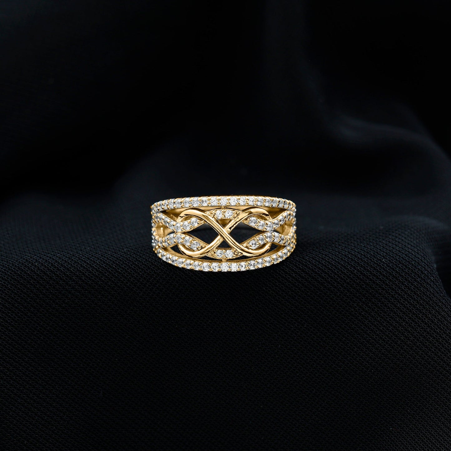 Certified Lab Grown Diamond Infinity Wedding Band Ring