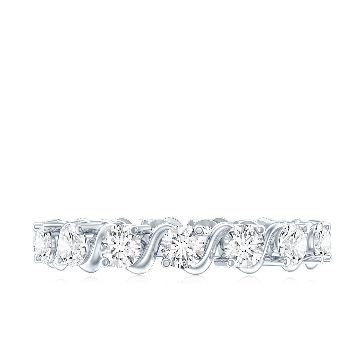 Certified Lab Grown Diamond Eternity Wedding Band