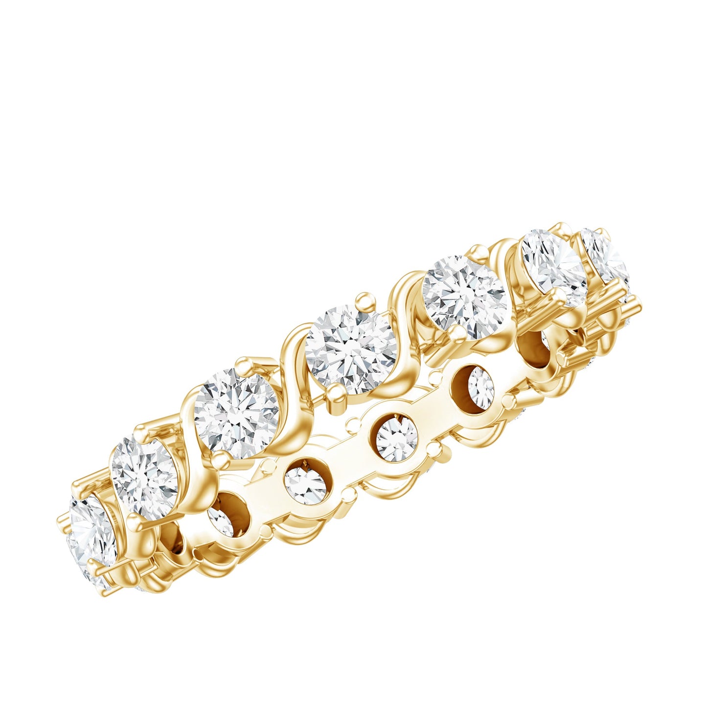 Certified Lab Grown Diamond Eternity Wedding Band