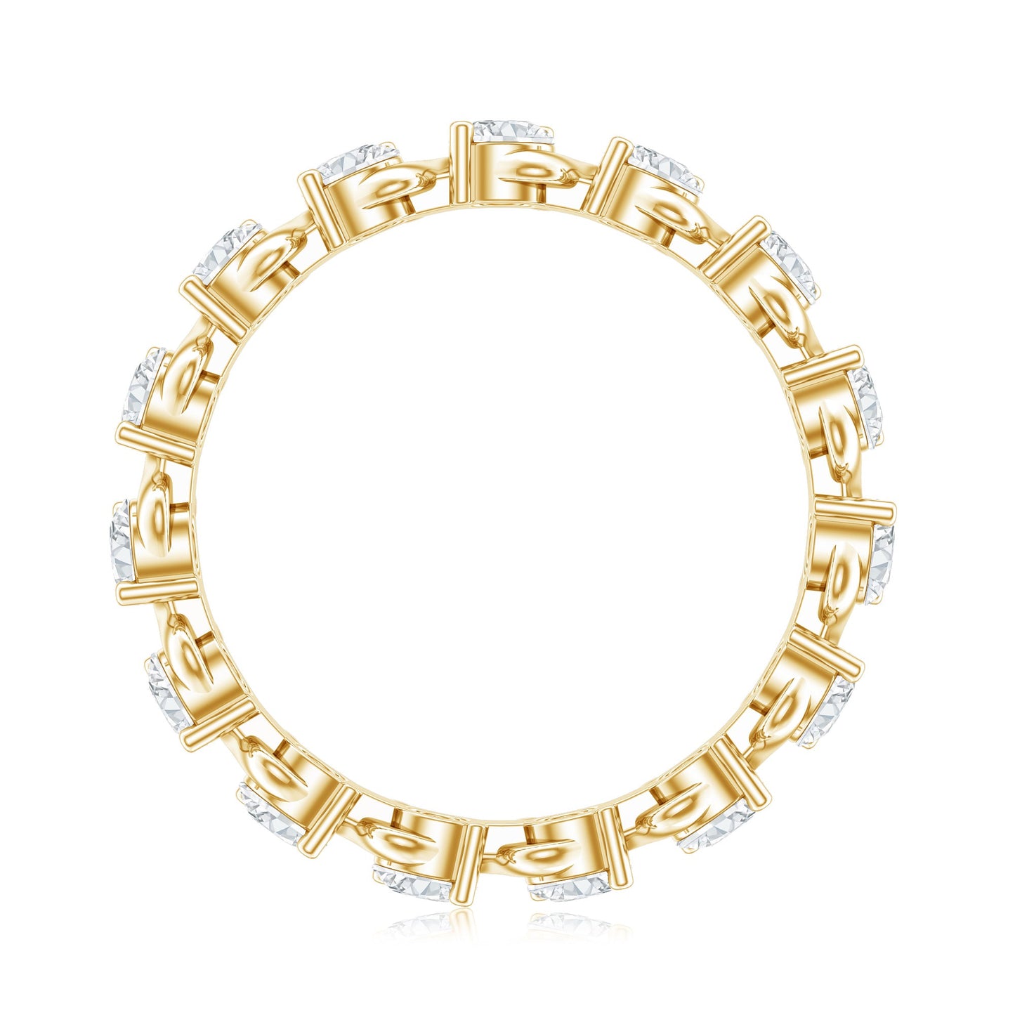 Certified Lab Grown Diamond Eternity Wedding Band