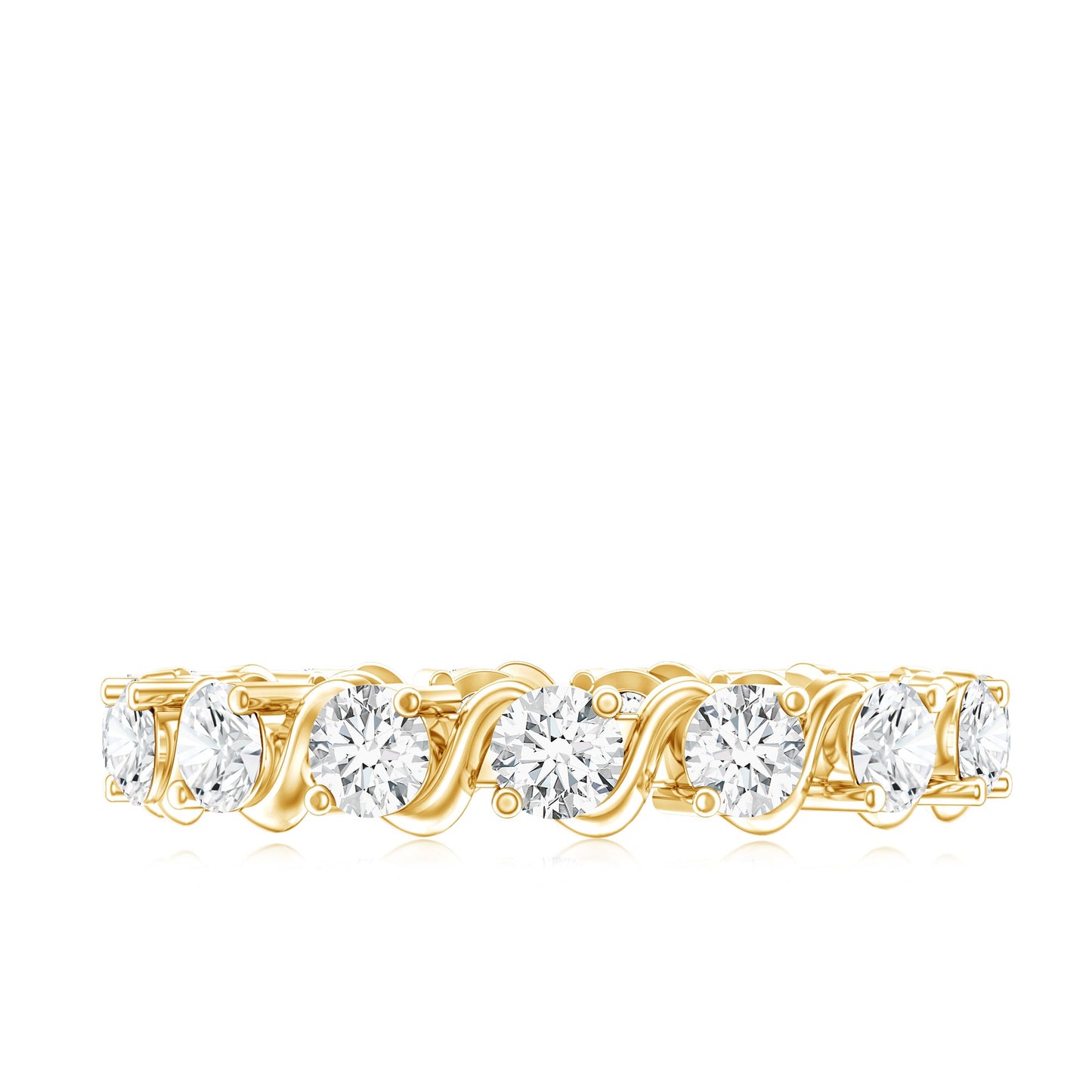 Certified Lab Grown Diamond Eternity Wedding Band