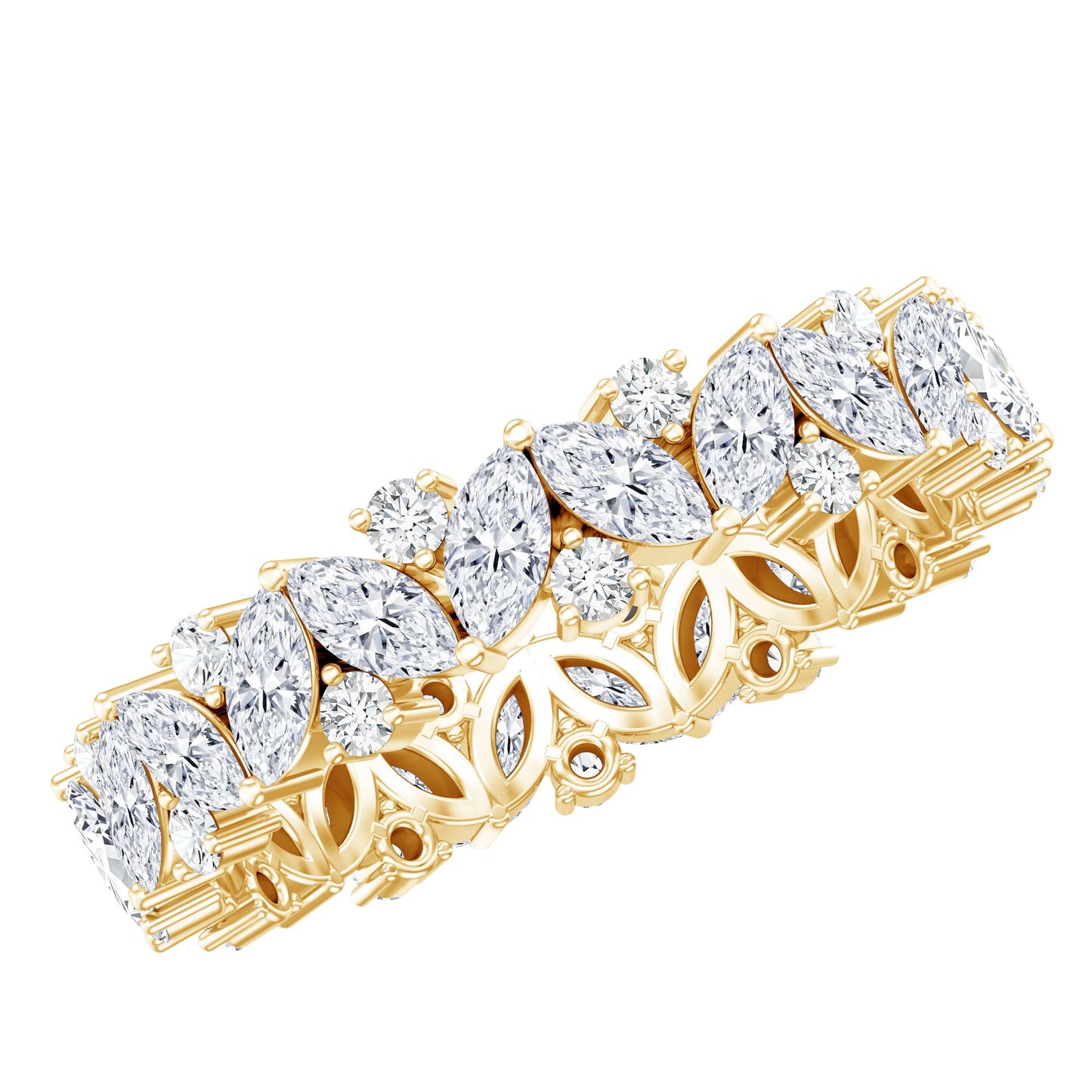Certified Lab Grown Diamond Full Eternity Wedding Ring