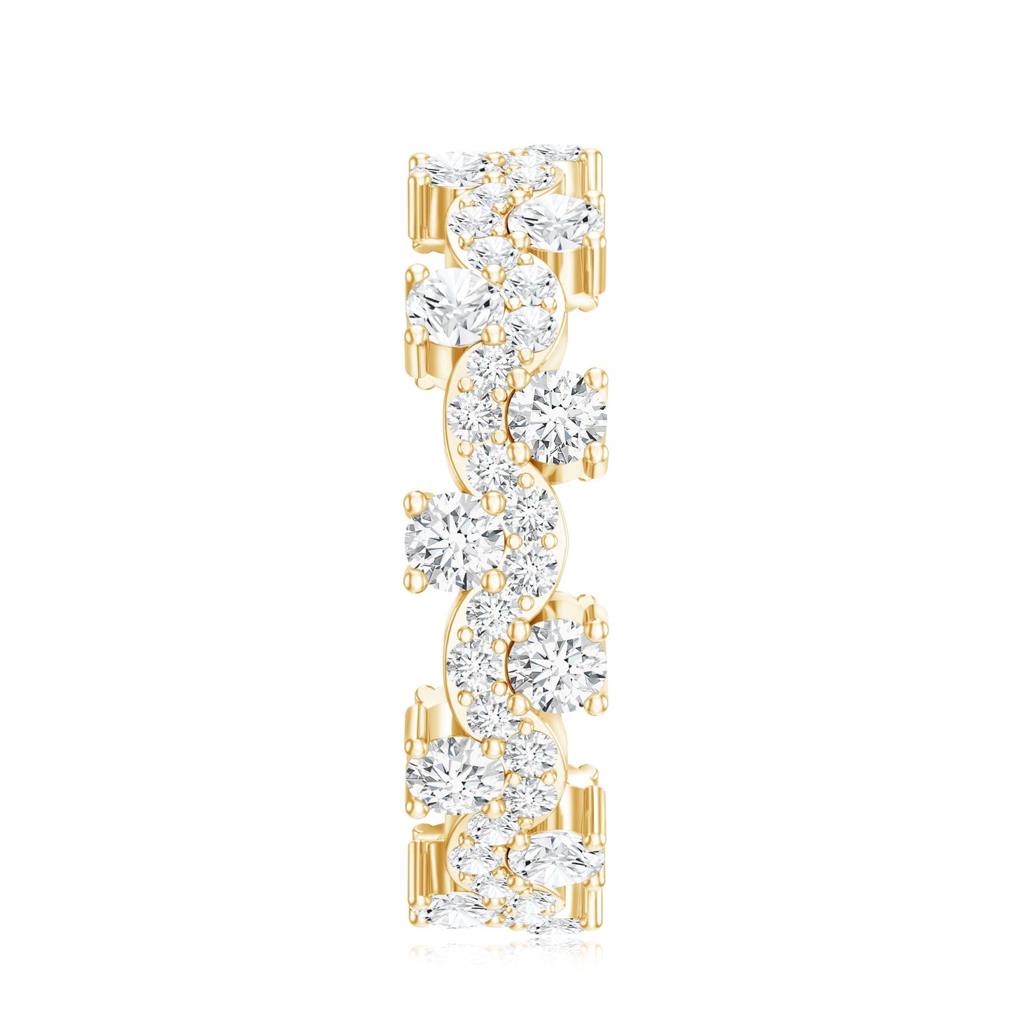 Certified Lab Grown Diamond Designer Wedding Eternity Ring