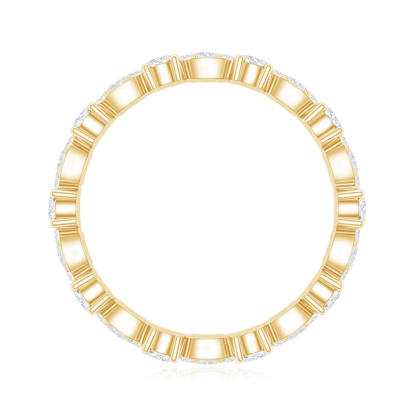 Certified Lab Grown Diamond Designer Wedding Eternity Ring