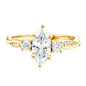 Brilliant Cut Marquise Lab Grown Diamond Engagement Ring