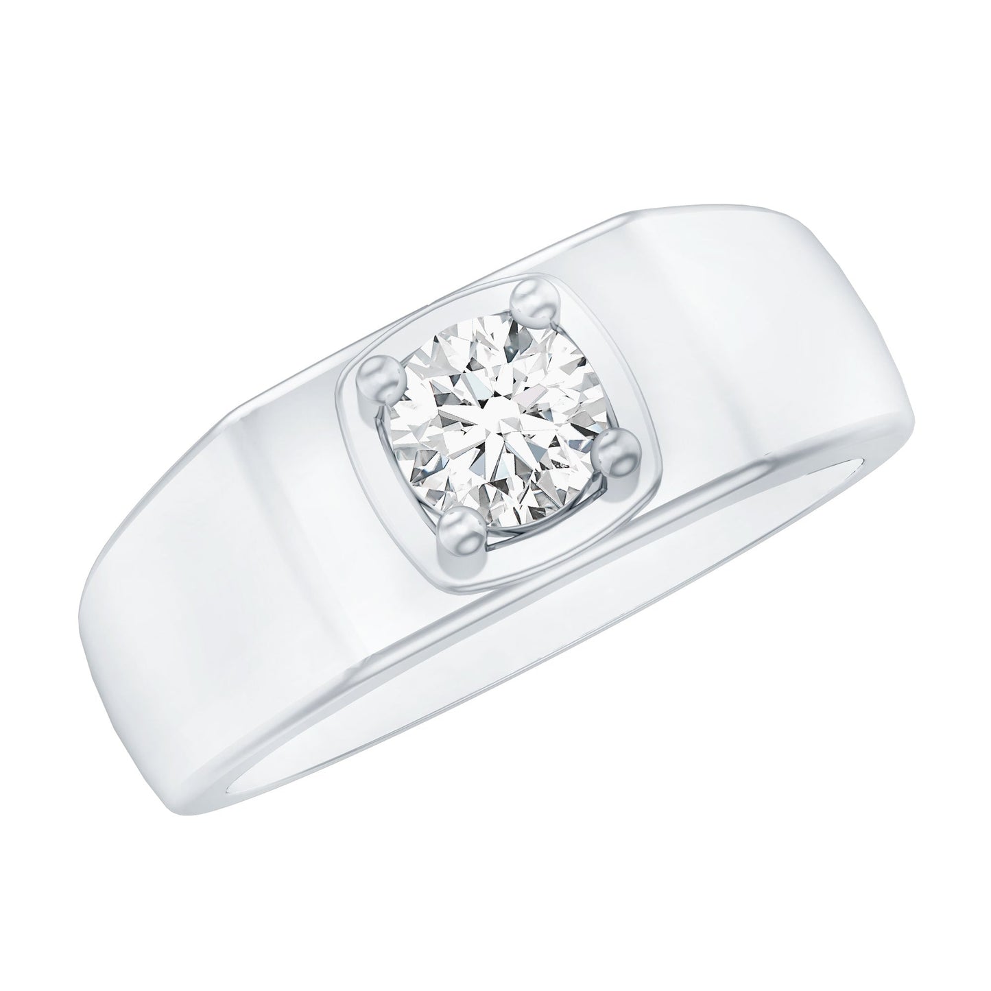 Brilliant Cut Lab Grown Diamond Engagement Ring for Men