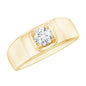 Brilliant Cut Lab Grown Diamond Engagement Ring for Men