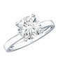 IGI Certified 3 CT Round Lab Grown Diamond Solitaire Engagement Ring