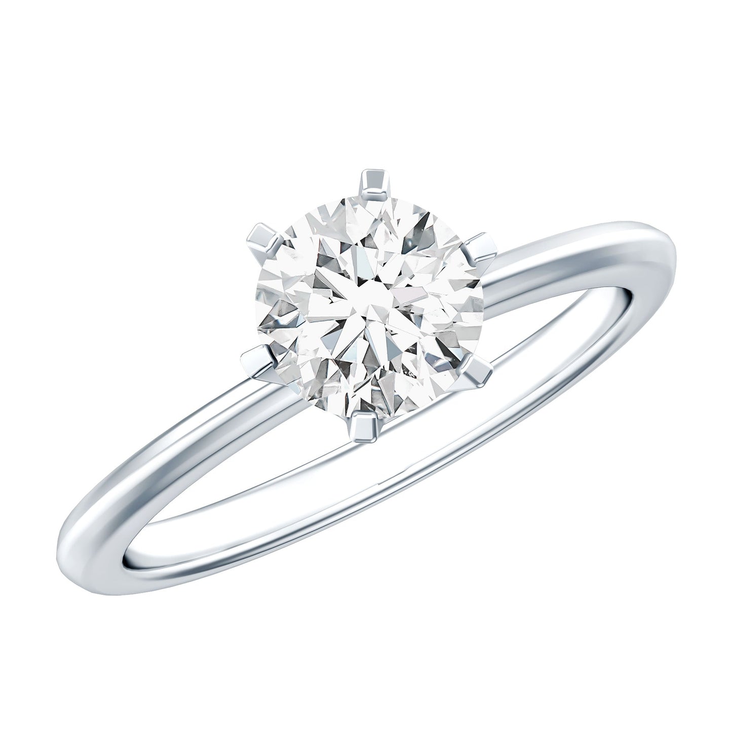 1 Carat Lab Grown Diamond Solitaire Engagement Ring with IGI Certificate