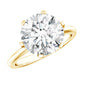 4 Carat Lab Created Diamond Solitaire Engagement Ring with IGI Certificate