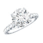 Round Cut 3 Carat Lab Grown Diamond Engagement Ring with IGI Certificate