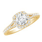 IGI Certified 1 Carat Lab Grown Diamond Halo Engagement Ring for Women