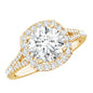 3 Carat Lab Grown Diamond Split Shank Engagement Ring with IGI Certificate