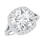 IGI Certified Lab Grown Diamond Statement Engagement Ring with Split Shank
