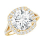 IGI Certified Lab Grown Diamond Statement Engagement Ring with Split Shank