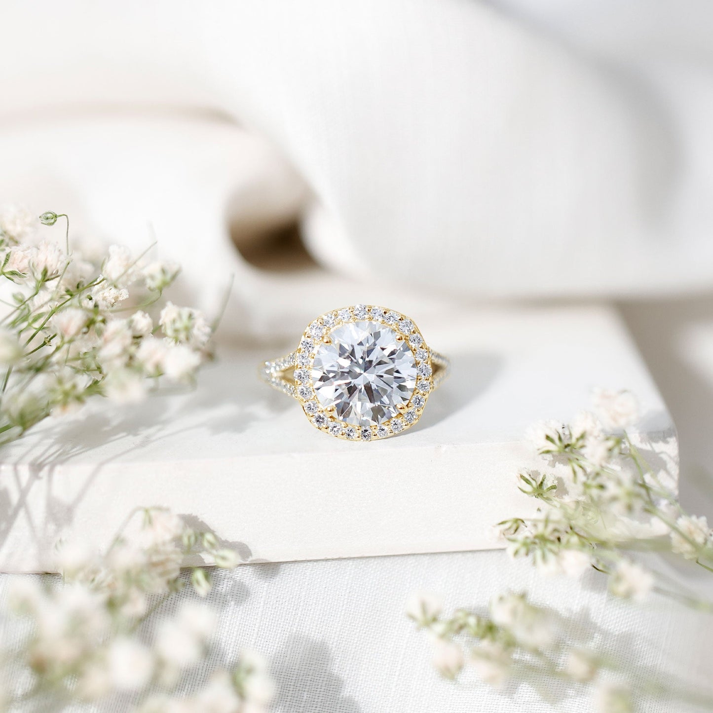 5 Carat Lab Grown Big Diamond Engagement Ring with IGI Certificate