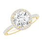 2 Carat Lab Grown Diamond Halo Engagement Ring with IGI Certificate