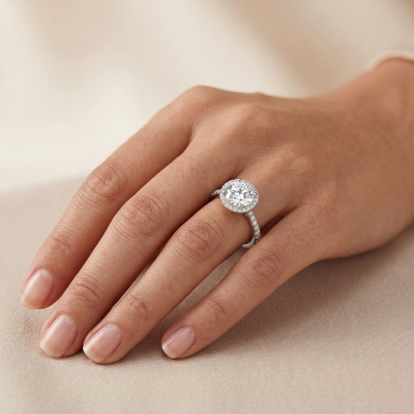 3 Carat IGI Certified Lab Grown Diamond Engagement Ring