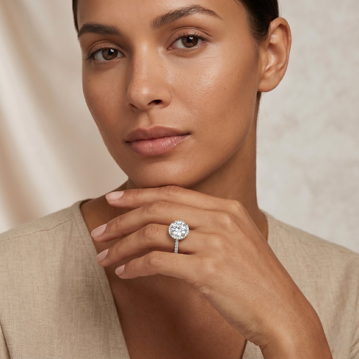 3 Carat IGI Certified Lab Grown Diamond Engagement Ring