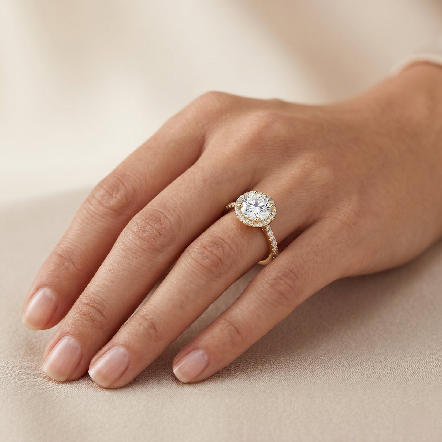 3 Carat IGI Certified Lab Grown Diamond Engagement Ring