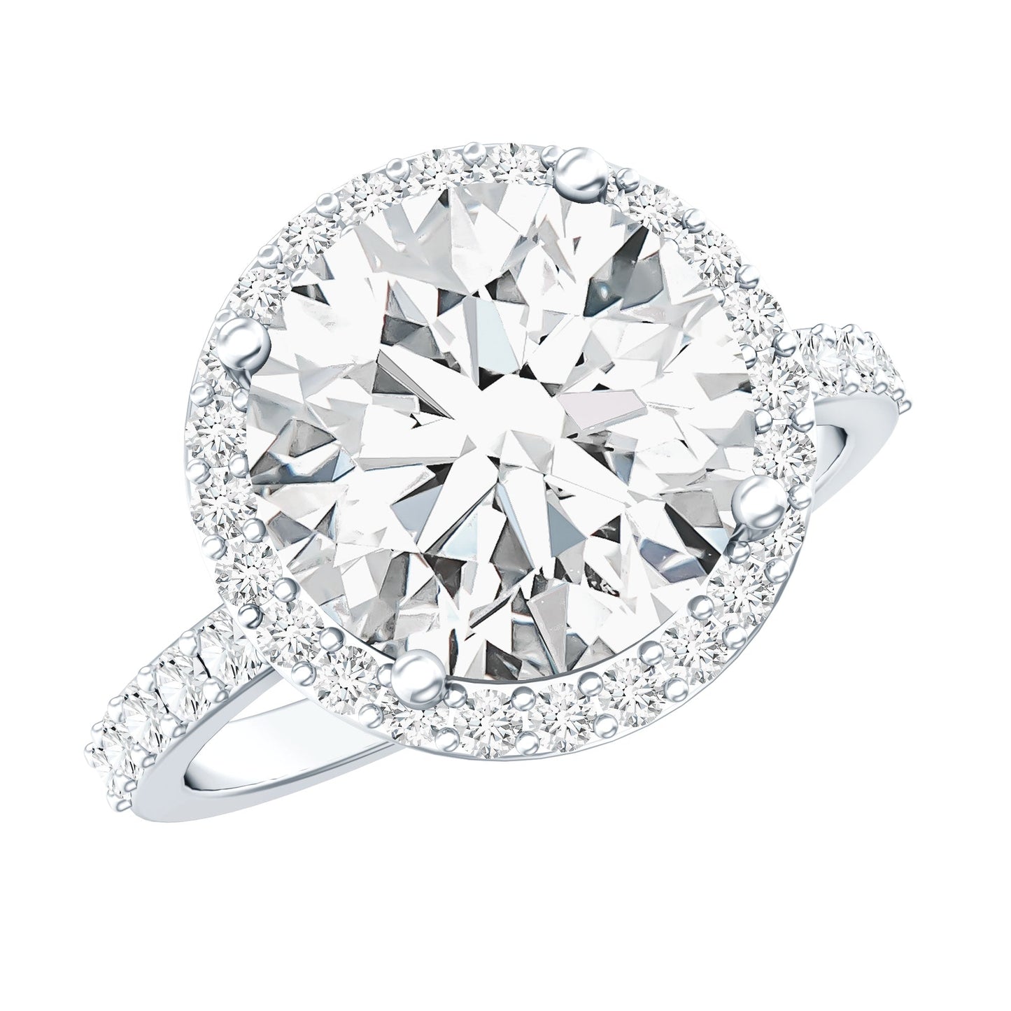 4 Carat Lab Grown Diamond Cocktail Engagement Ring with IGI Certificate