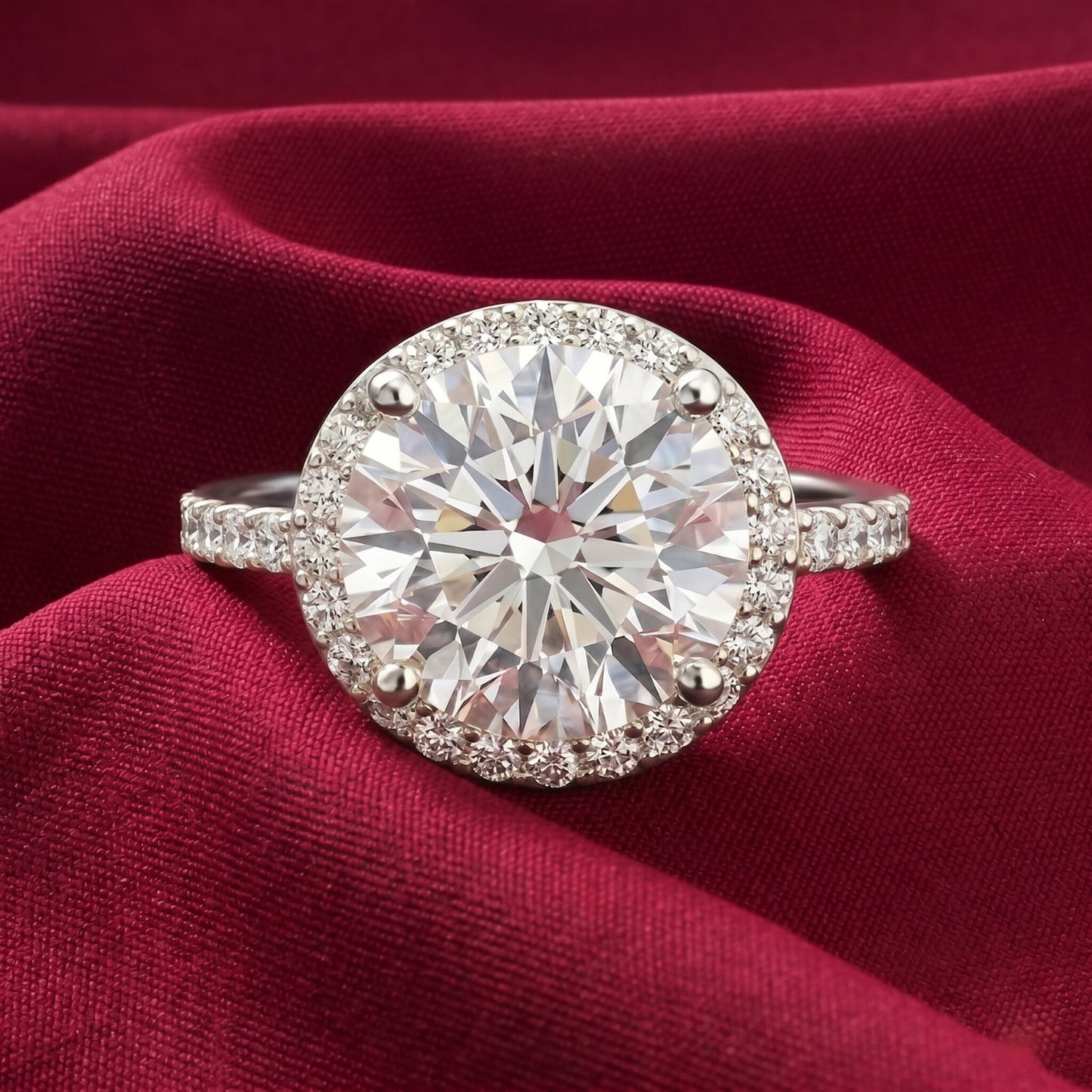 4 Carat Lab Grown Diamond Cocktail Engagement Ring with IGI Certificate