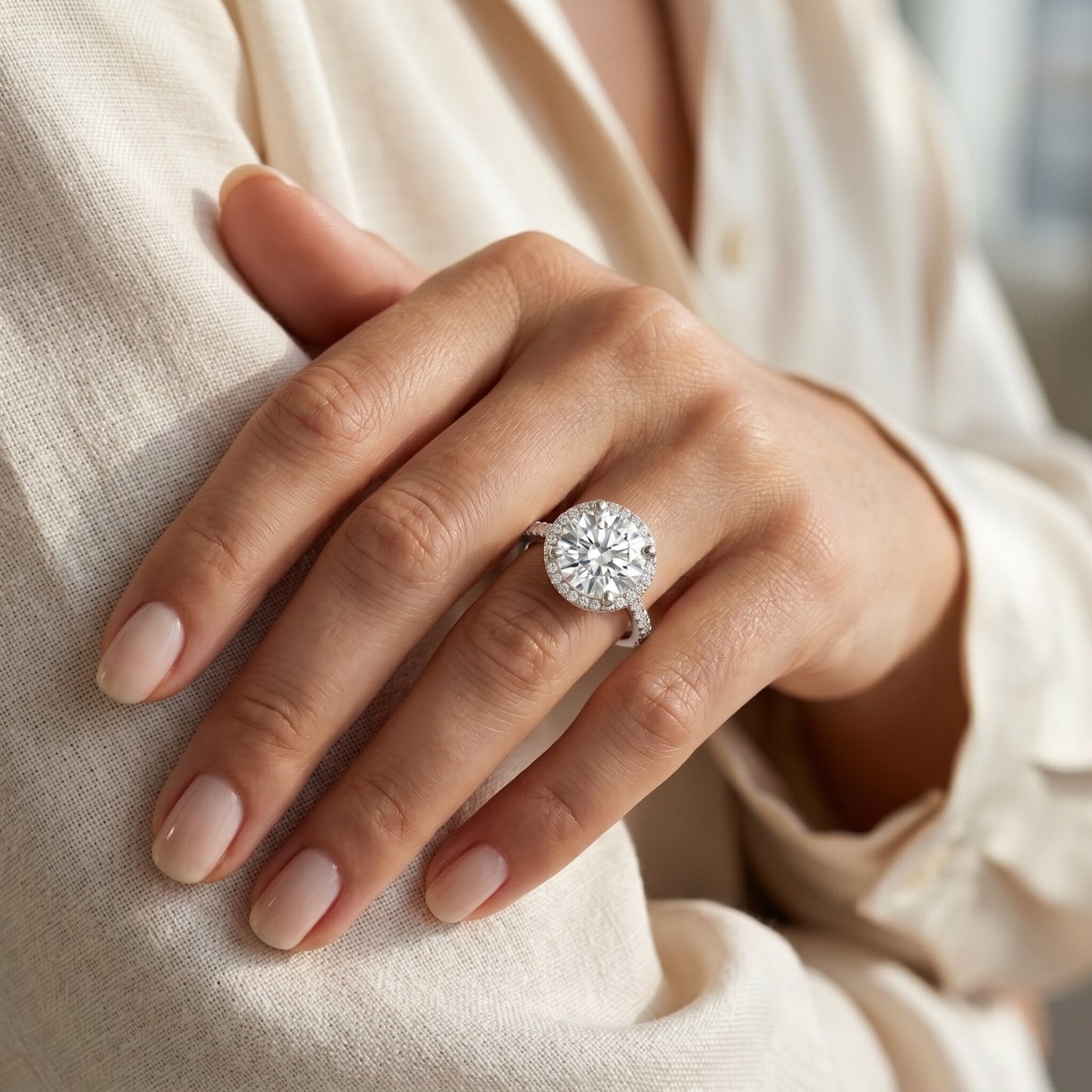4 Carat Lab Grown Diamond Cocktail Engagement Ring with IGI Certificate