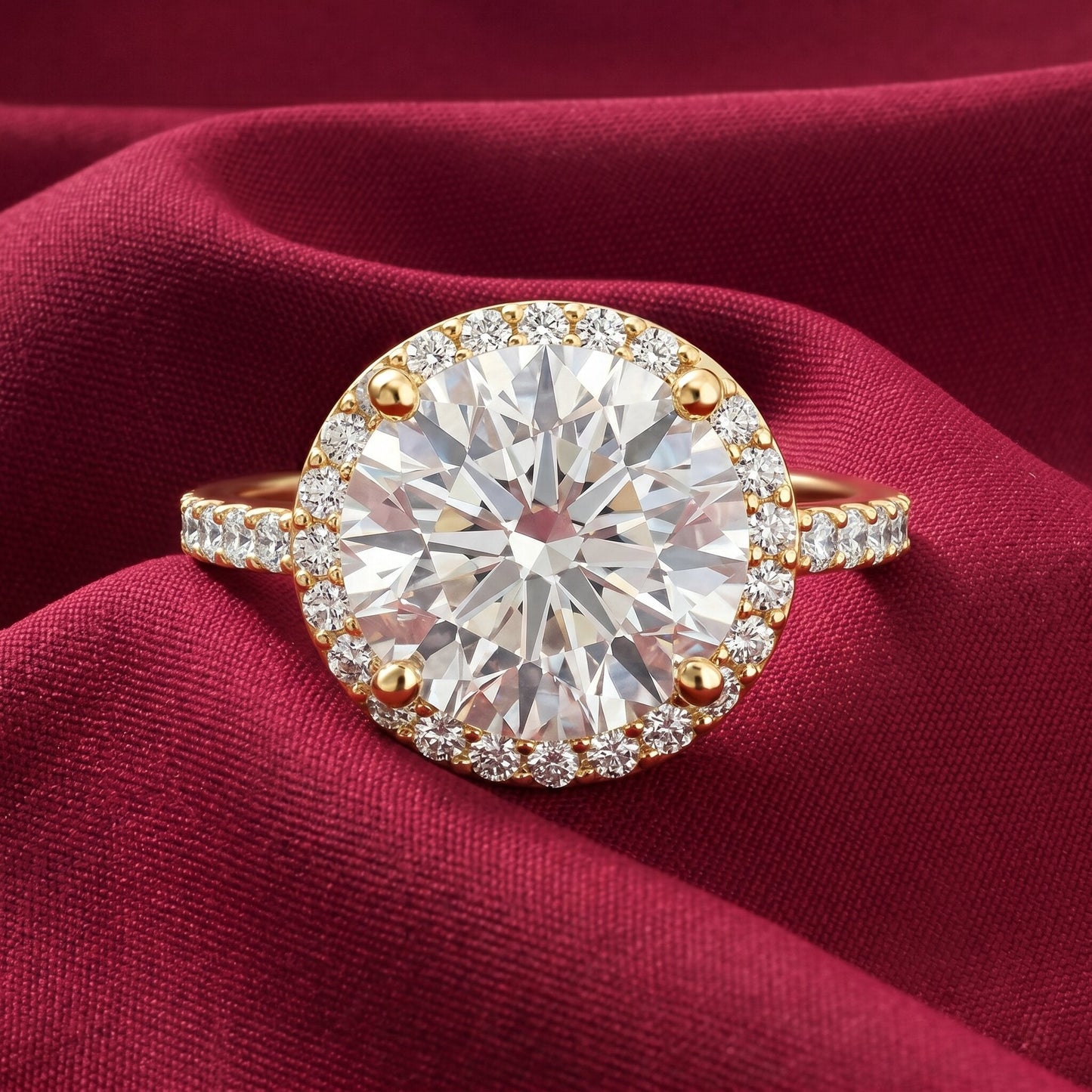 4 Carat Lab Grown Diamond Cocktail Engagement Ring with IGI Certificate